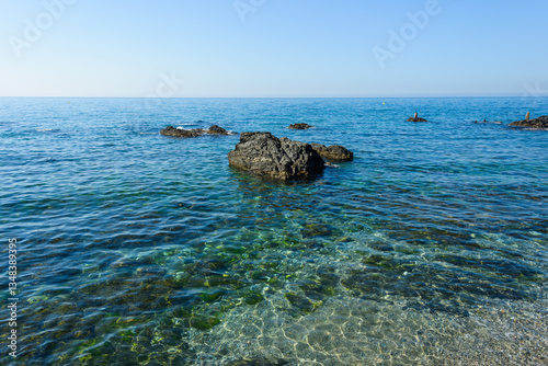 Fototapeta Naklejka Na Ścianę i Meble -  Playa de Torremuelle, Benalmadena, Andalusia, Spain, Europe