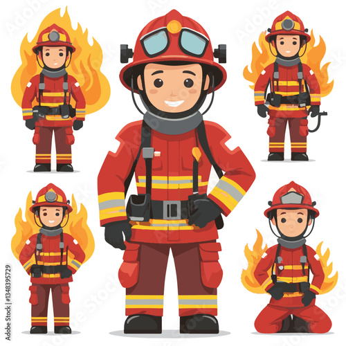 fireman, firefighter, safety, emergency, danger, man, rescue, fire, fighter, uniform, helmet, protection, background, service, red, equipment, hose, occupation, job, burn, person, work, male, hero, pr