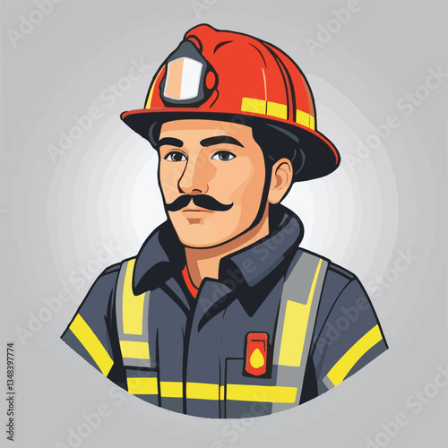 fireman, firefighter, safety, emergency, danger, man, rescue, fire, fighter, uniform, helmet, protection, background, service, red, equipment, hose, occupation, job, burn, person, work, male, hero, pr