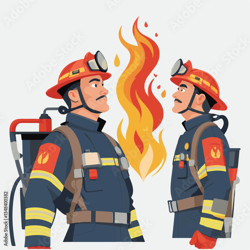 fireman, firefighter, safety, emergency, danger, man, rescue, fire, fighter, uniform, helmet, protection, background, service, red, equipment, hose, occupation, job, burn, person, work, male, hero, pr