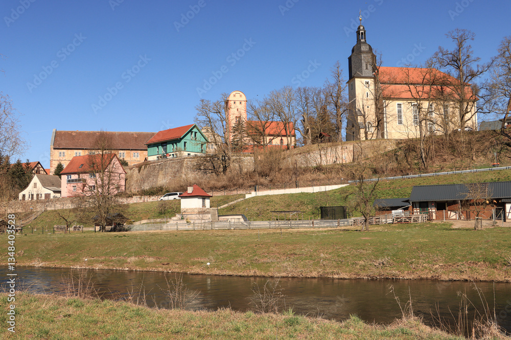 Breitungen an der Werra; Blick auf Basilika und Michaelkirche