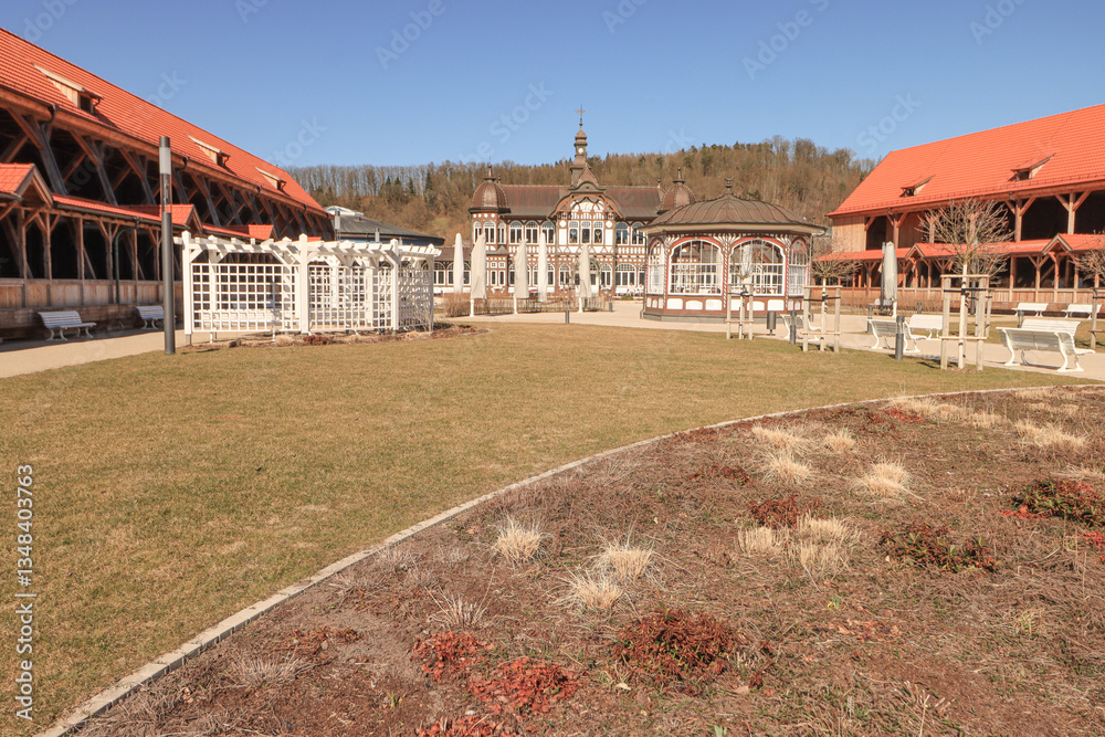 Bad Salzungen an der Werra; Ensemble des Gradierwerkes