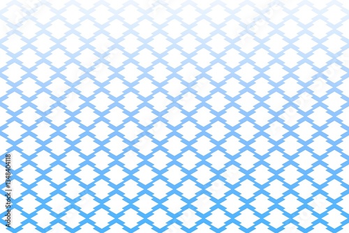 和柄 松皮菱 幾何学模様 水色