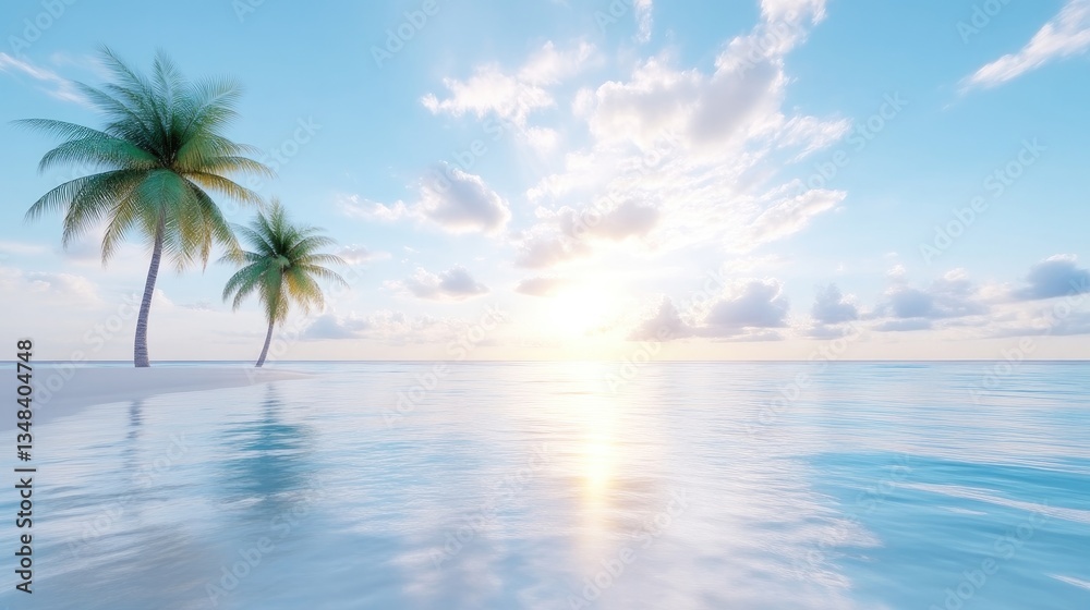 Fototapeta premium Tranquil beach sunrise