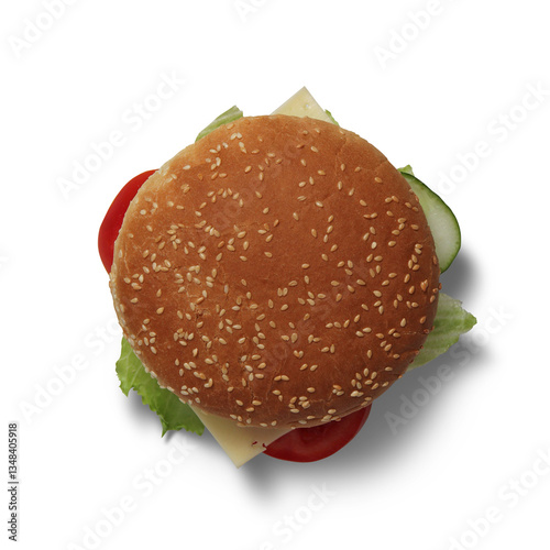  burger top view