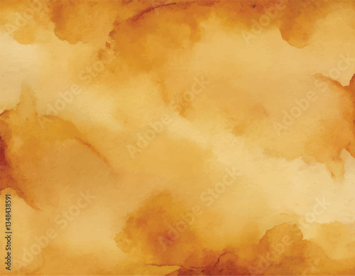 Light ochre artistic hand painting watercolour background. Creative artistic source