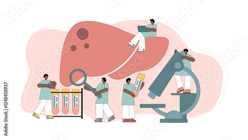 Medical diagnostics and treatment of the liver.eps