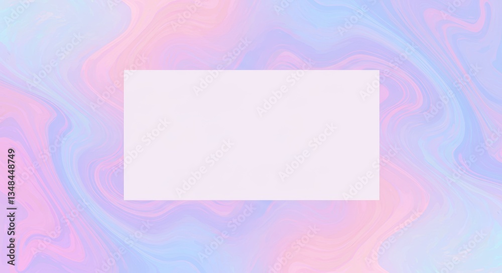 Pastel marble background with blank white rectangle for text or image overlay Pastel marble background with blank white rectangle for text or image overlay