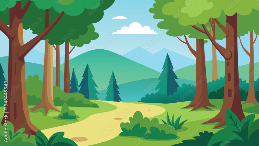 landscape nature animated background