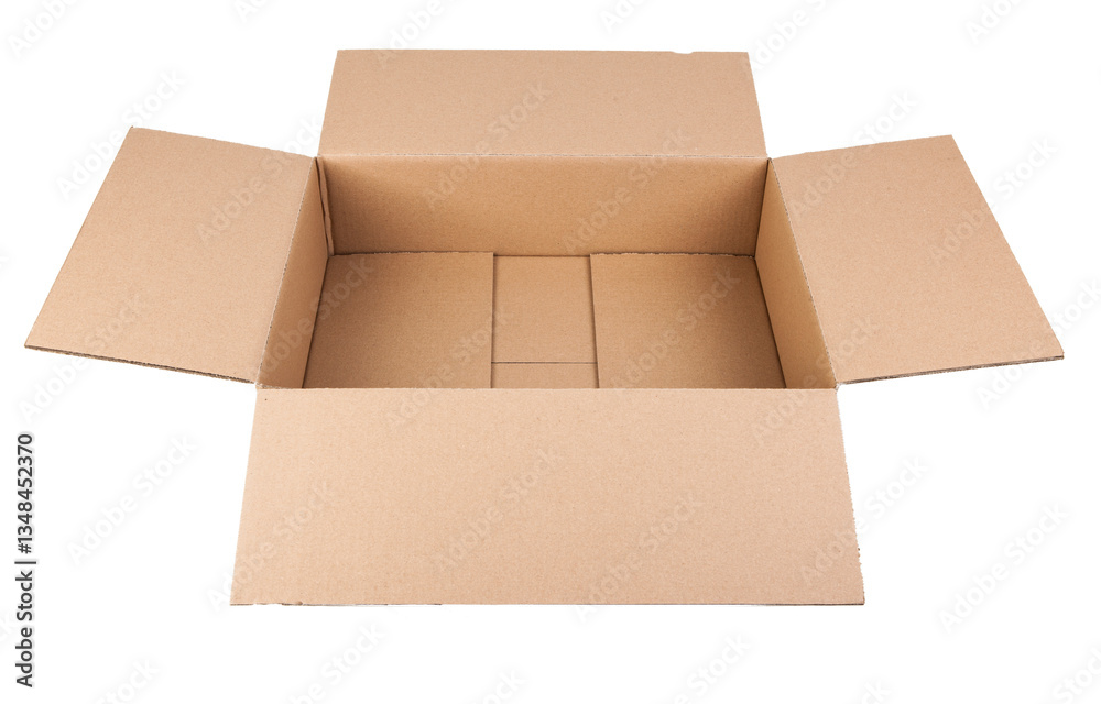 Cardboard box isolated on white background. Cardboard box isolated on white background.