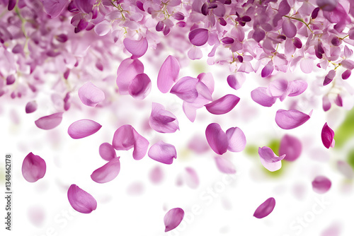 Wallpaper Mural Falling Petals: Pink Flower Bloom Torontodigital.ca