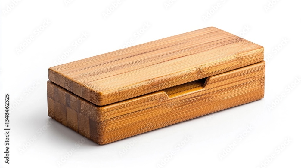 Bamboo Storage Box with Sliding Top for Organizing Small Items Bamboo Storage Box with Sliding Top for Organizing Small Items