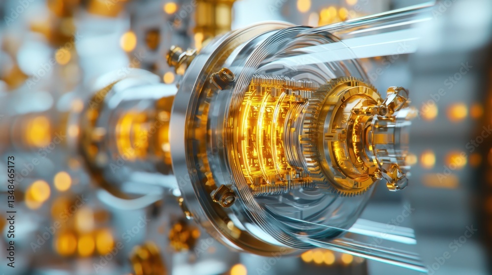 A futuristic AI core encased in brass and glass, glowing steam powered circuits, mechanical data processors spinning with intricate clockwork precision A futuristic AI core encased in brass and glass, glowing steam powered circuits, mechanical data processors spinning with intricate clockwork precision