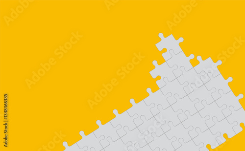 Puzzles, a jigsaw puzzle, a family game. Design background, copy space, vector image