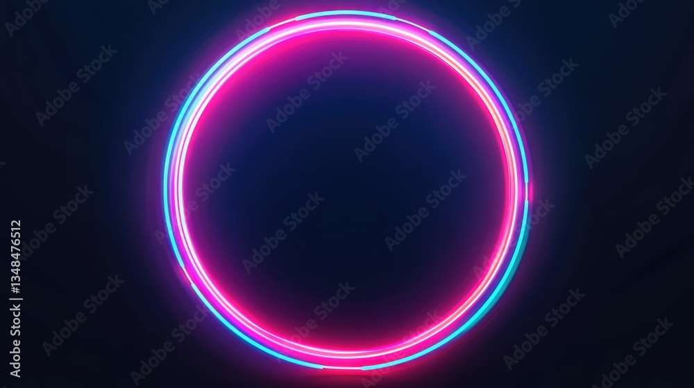 2. **Black Canvas with Neon Pink and Blue Halo** 2. **Black Canvas with Neon Pink and Blue Halo**