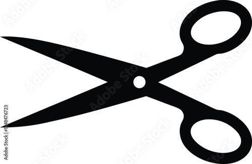 scissor silhouette vector illustration, scissor icon vector