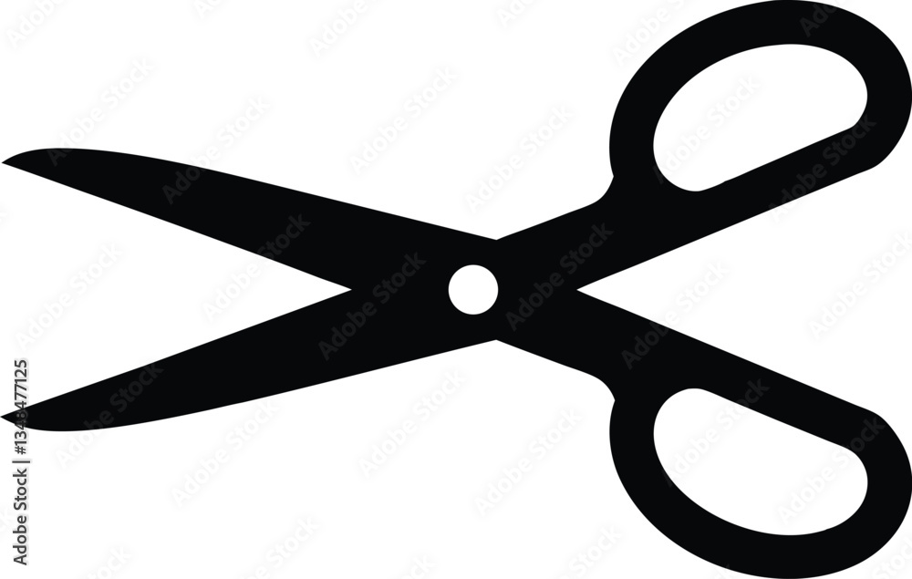 scissor silhouette vector illustration, scissor icon vector scissor silhouette vector illustration, scissor icon vector