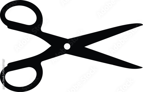 scissor silhouette vector illustration, scissor icon vector