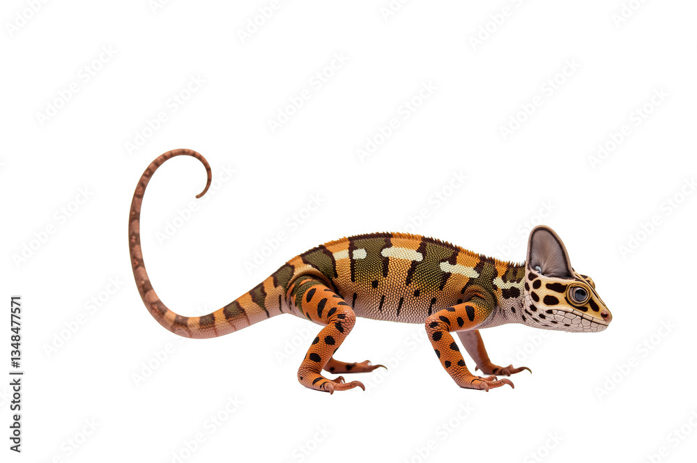 Naklejka premium Chameleons Vibrant Colors and Nature’s Camouflage