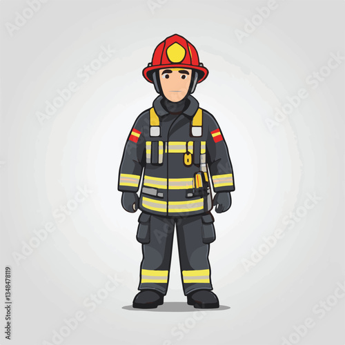 fireman, firefighter, safety, emergency, danger, rescue, fire, man, fighter, uniform, helmet, equipment, red, service, protection, background, hose, work, occupation, job, burn, person, hero, professi