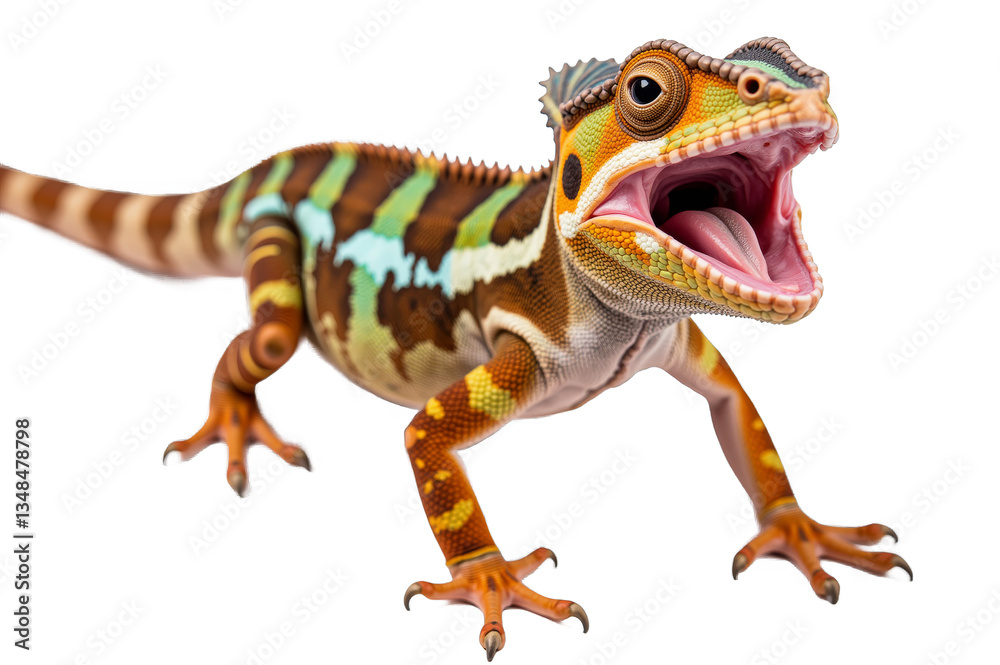 Obraz premium Chameleons Vibrant Colors and Nature’s Camouflage