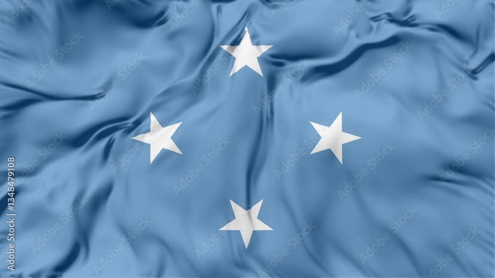 Micronesia Flag Waving in The Wind, Motion Animation Micronesia Flag 4K Micronesia Flag Waving in The Wind, Motion Animation Micronesia Flag 4K