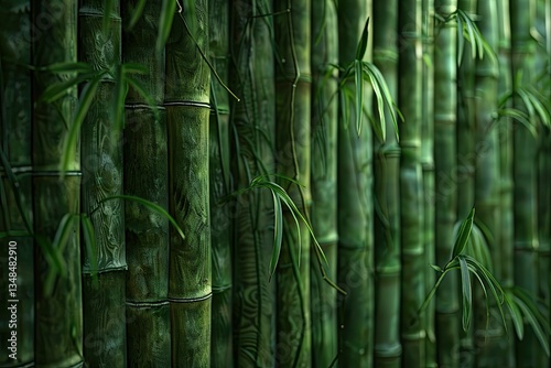 Vibrant Picture of Nature Green Bamboo Podium for EcoFriendly Product Display