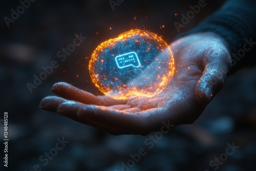 AI Chatbot Technology Concept for Business Communication and Virtual Assistant Innovation