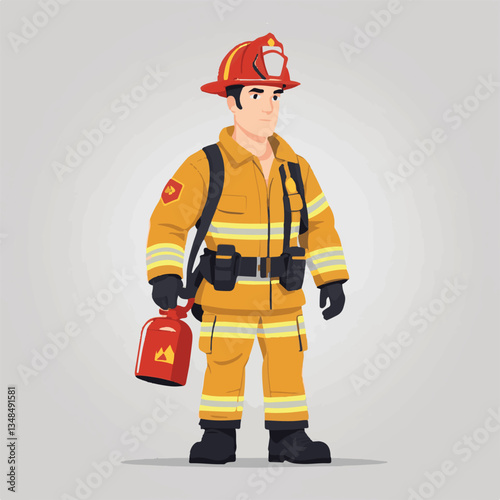 fireman, firefighter, safety, emergency, danger, rescue, fire, man, fighter, uniform, helmet, equipment, red, service, protection, background, hose, work, occupation, job, burn, person, hero, professi