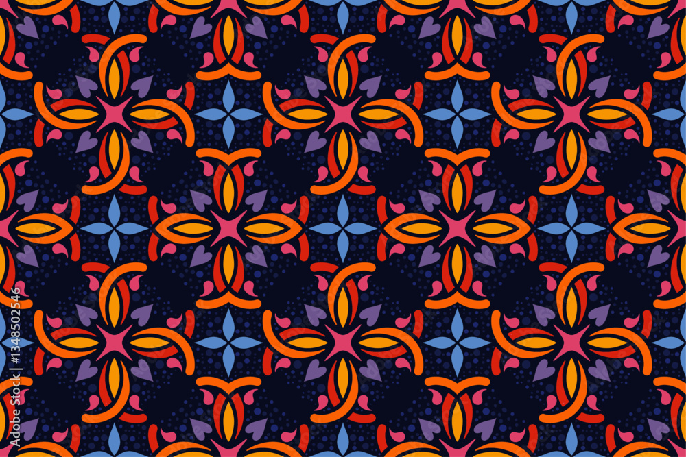 Abstract Colorful Seamless Pattern Abstract Colorful Seamless Pattern
