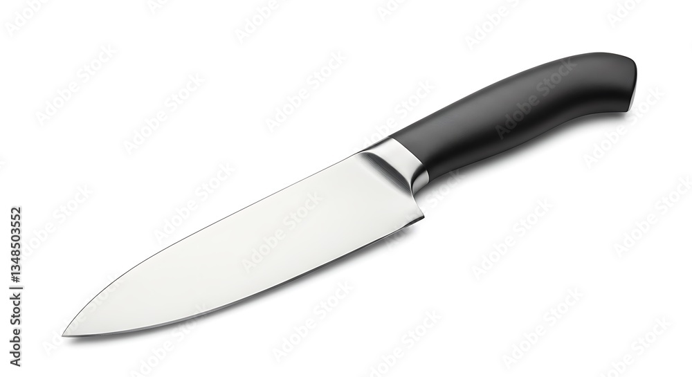 Precision Crafted: A Chef's Knife in 3D Render AI Generated Precision Crafted: A Chef's Knife in 3D Render AI Generated