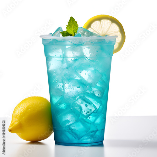 mojito cocktail isolated on white