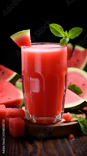 glass of red juice