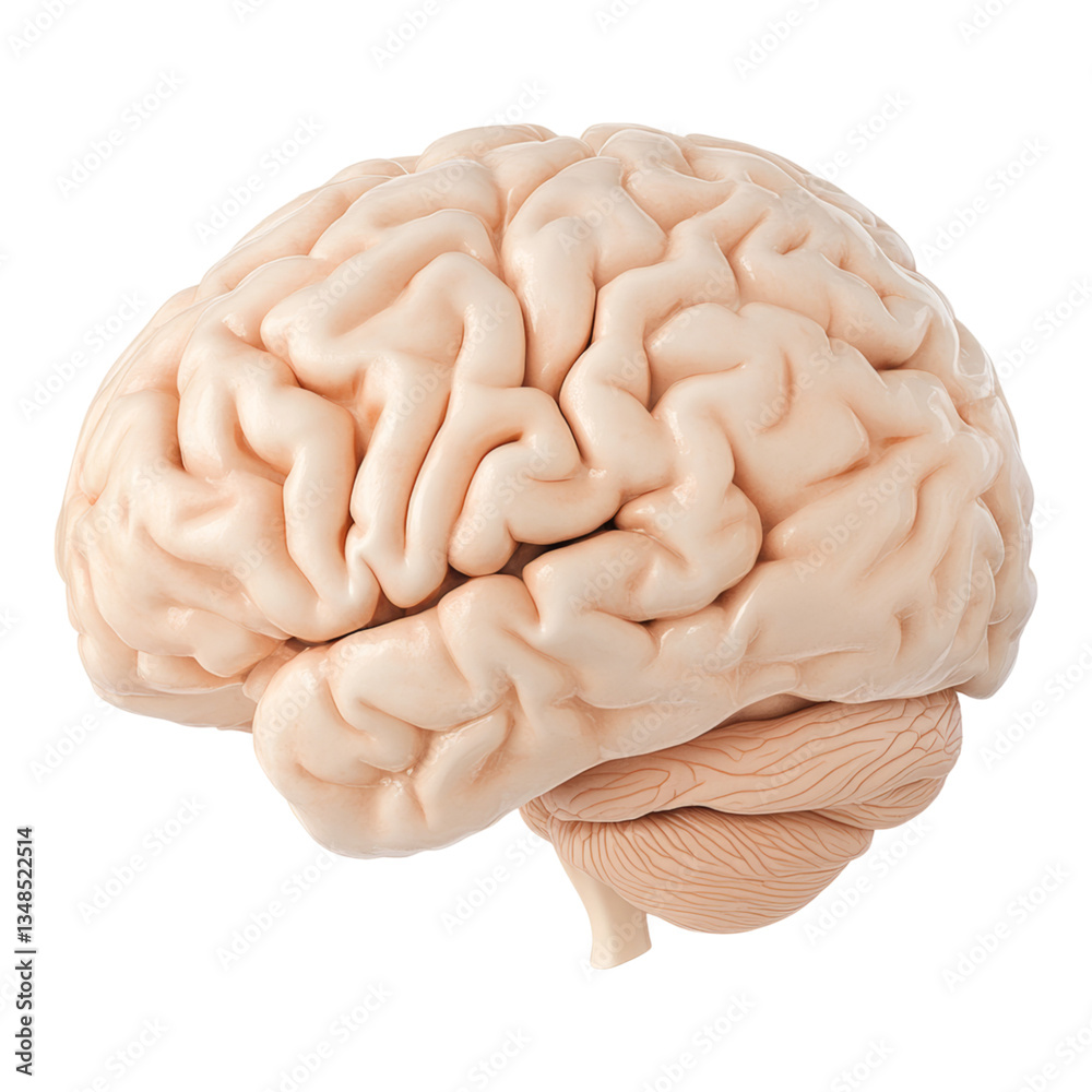 Realistic Human Brain Model with Detail and Texture Realistic Human Brain Model with Detail and Texture