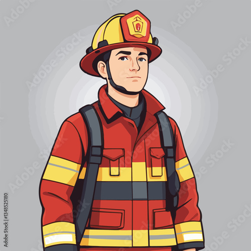 fireman, firefighter, safety, emergency, danger, rescue, fire, man, fighter, uniform, helmet, equipment, red, service, protection, background, hose, work, occupation, job, burn, person, hero, professi