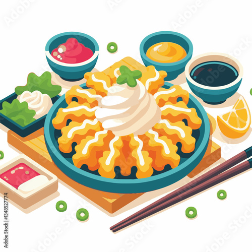 tempura, food, shrimp, seafood, delicious, cuisine, asian, restaurant, meal, fried, gourmet, crispy, lunch, plate, japanese, dinner, tasty, japanese food, dish, sauce, prawn, isolated, appetizer, fres