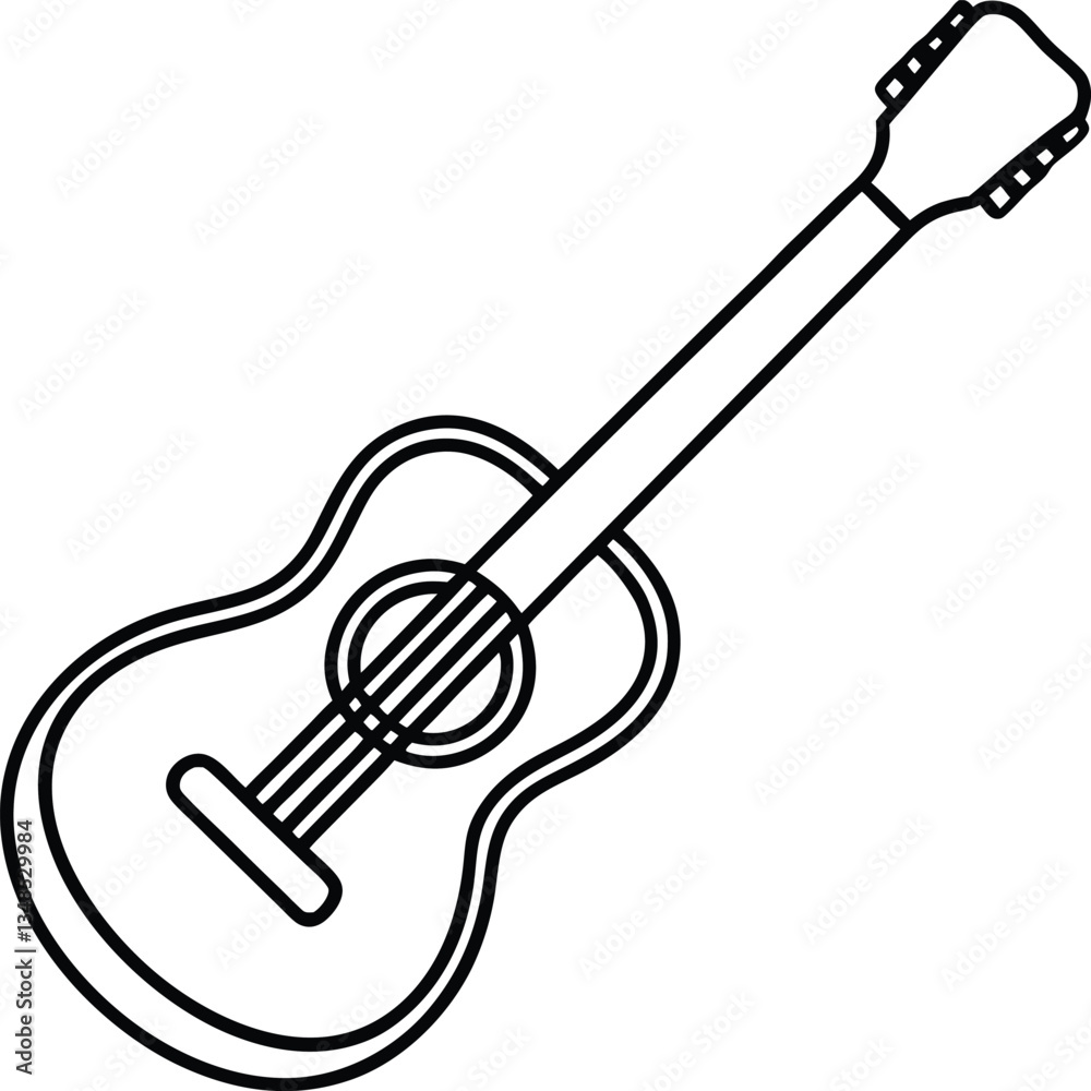 Guitar black silhouette vector art and illustration
Guitar black silhouette vector art and illustration
