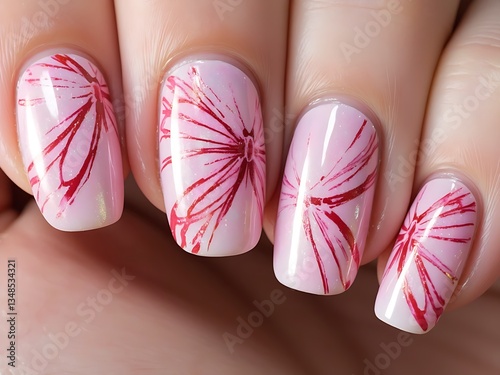 Hyper Realistic Nails with Delicate Butterfly Wing Patterns.