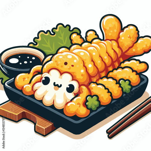 tempura, shrimp, food, delicious, seafood, cuisine, asian, restaurant, lunch, gourmet, meal, crispy, fried, plate, japanese food, dinner, tasty, japanese, sauce, isolated, prawn, appetizer, dish, fres