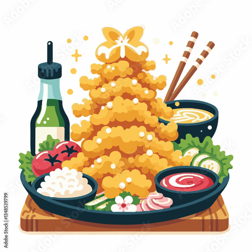 tempura, shrimp, food, delicious, seafood, cuisine, asian, restaurant, lunch, gourmet, meal, crispy, fried, plate, japanese food, dinner, tasty, japanese, sauce, isolated, prawn, appetizer, dish, fres