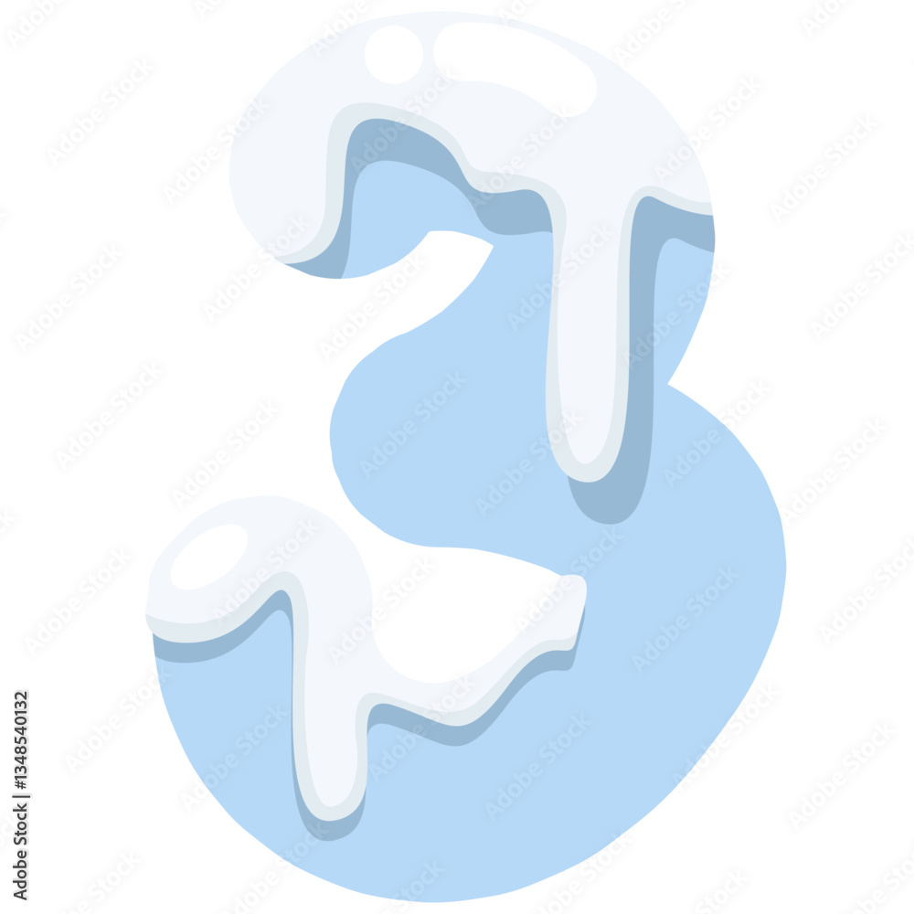 Blue Ice Snow Icy Font Letters and Numbers Blue Ice Snow Icy Font Letters and Numbers