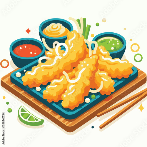 tempura, shrimp, food, delicious, seafood, cuisine, asian, restaurant, lunch, gourmet, meal, crispy, fried, plate, japanese food, dinner, tasty, japanese, sauce, isolated, prawn, appetizer, dish, fres