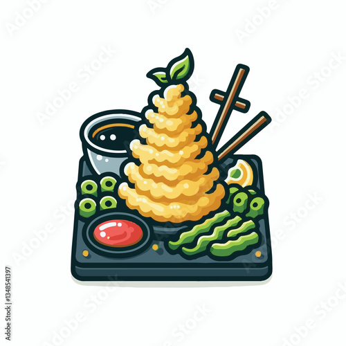tempura, shrimp, food, delicious, seafood, cuisine, asian, restaurant, lunch, gourmet, meal, crispy, fried, plate, japanese food, dinner, tasty, japanese, sauce, isolated, prawn, appetizer, dish, fres