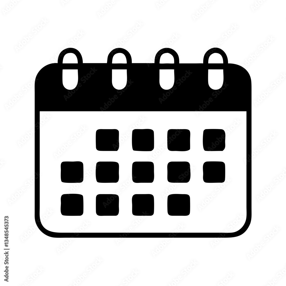Calendar and scheduling icon for business planning Calendar and scheduling icon for business planning