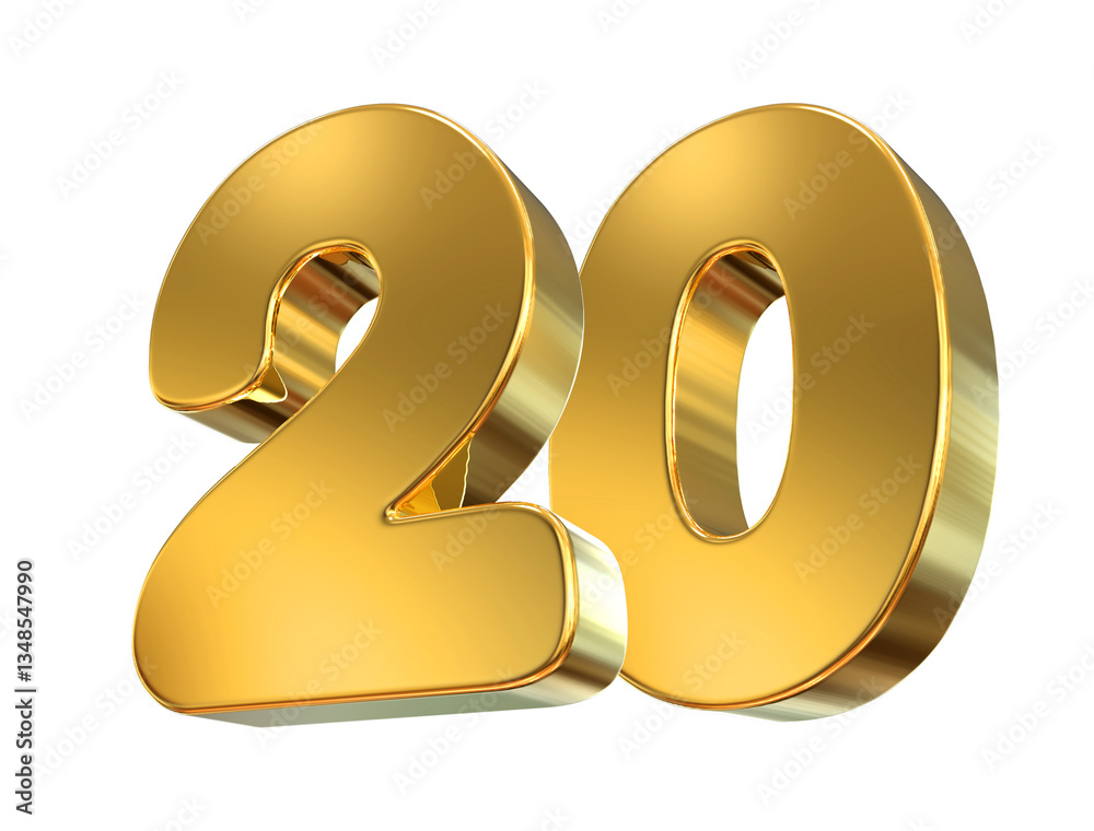 Gold Number 20 Gold Number 20