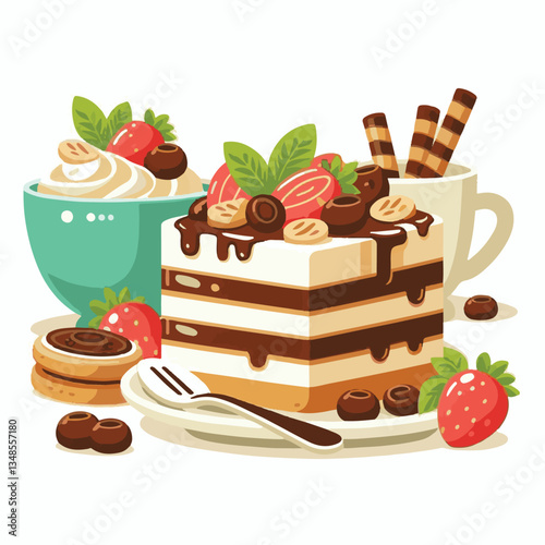 dessert, delicious, tiramisu, cream, cake, food, sweet, chocolate, coffee, italian, gourmet, pastry, background, cocoa, brown, mascarpone, bakery, homemade, cuisine, tasty, confectionery, plate, cooki