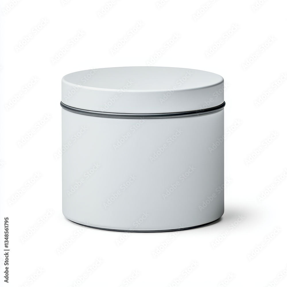 Minimalist White Storage Container with Lid for Home Organization