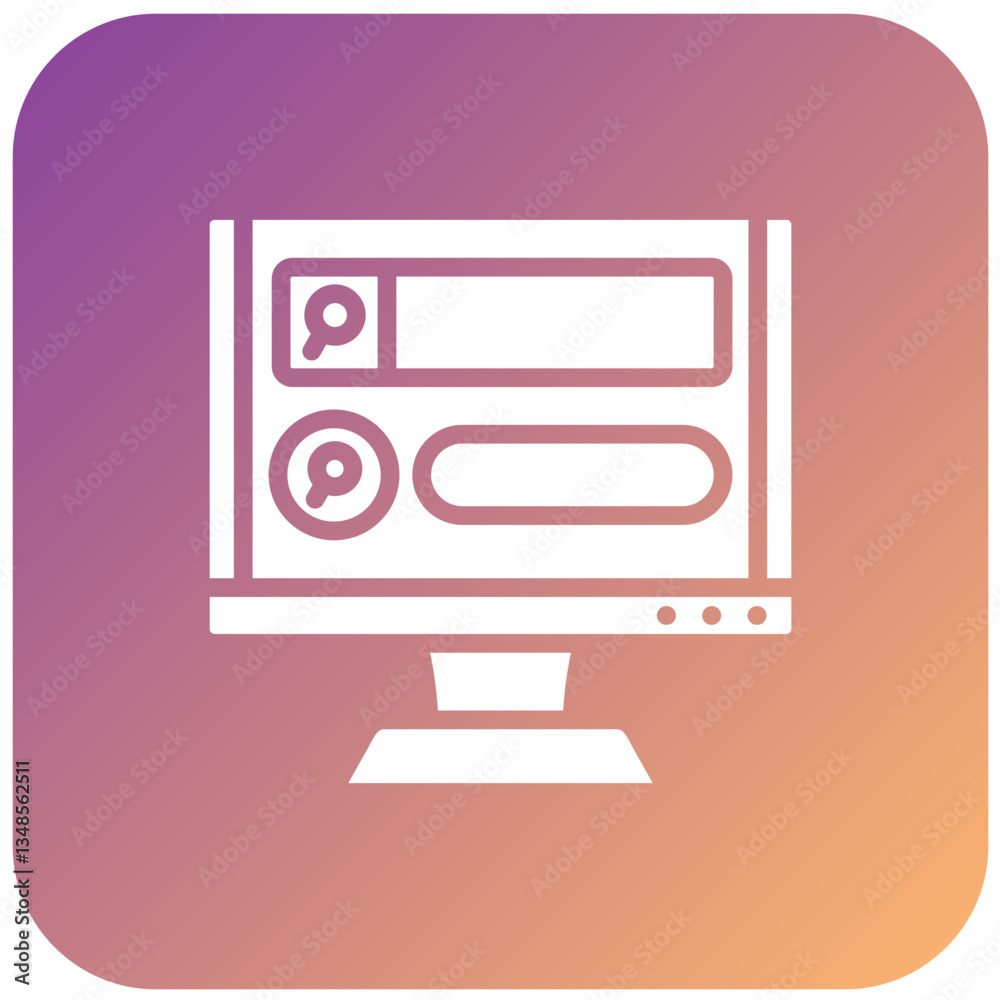 Vector Design Search Bar Icon Style Vector Design Search Bar Icon Style