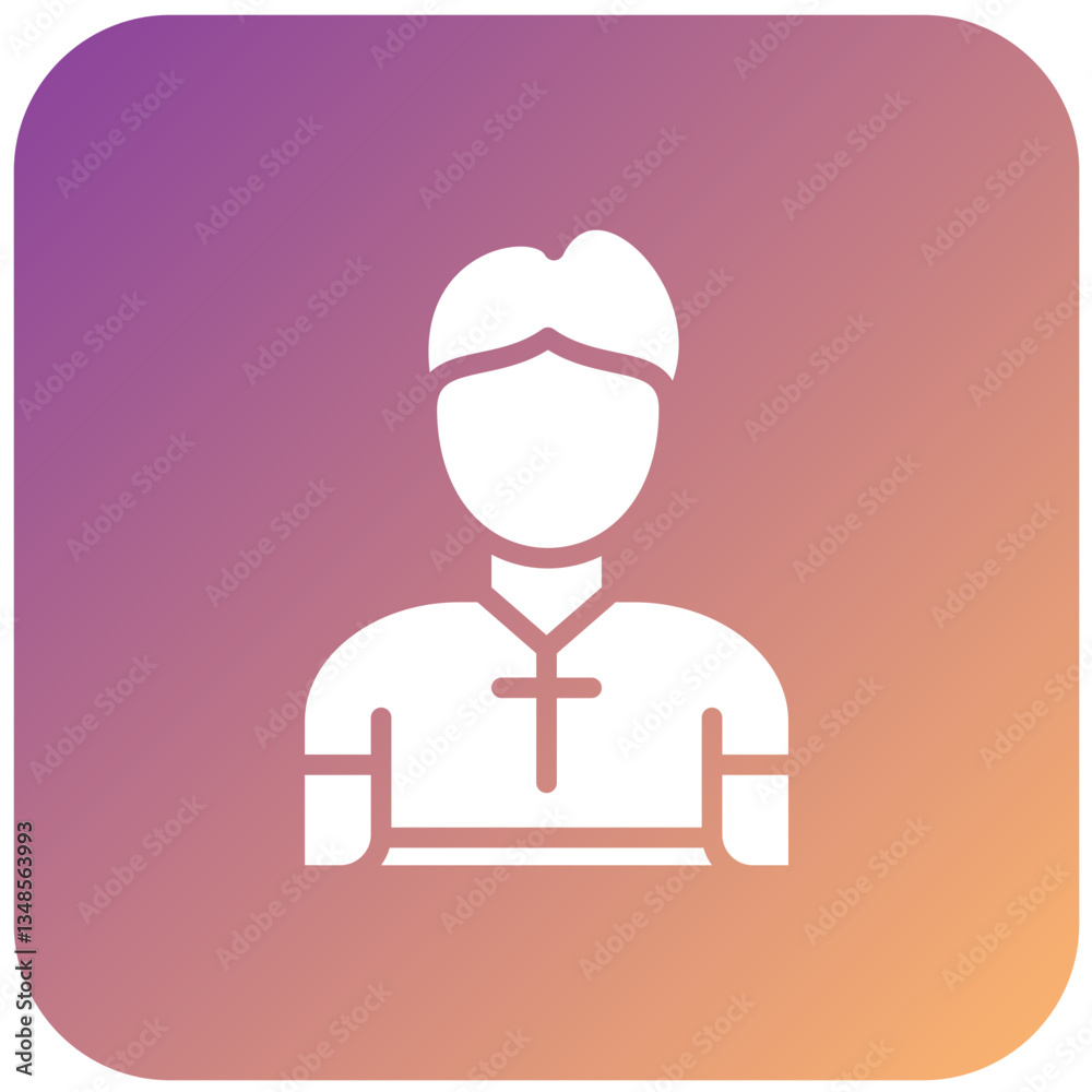 Vector Design Pastor Icon Style Vector Design Pastor Icon Style