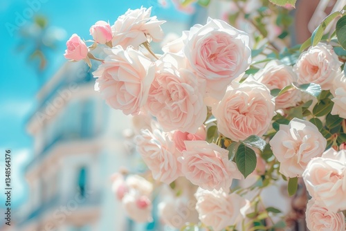 A Soft Blush Pink Wallpaper Background. MZ 